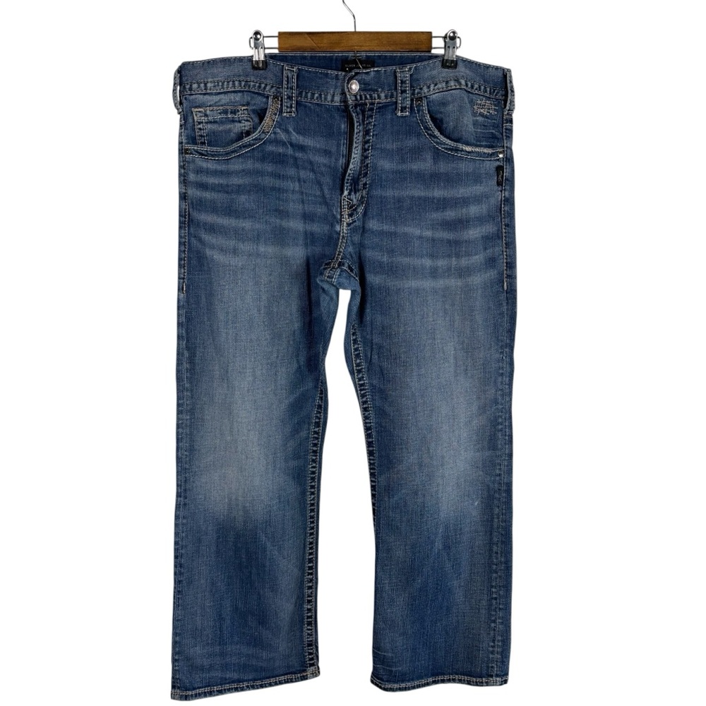 Silver Jeans Mid Rise Zac Relaxed Straight Leg Men's Size W40 / L30